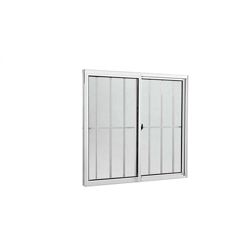 Imagem do produto JANELA ALUMINIO 2F 80X80 BRANCO VD LISO CLM
