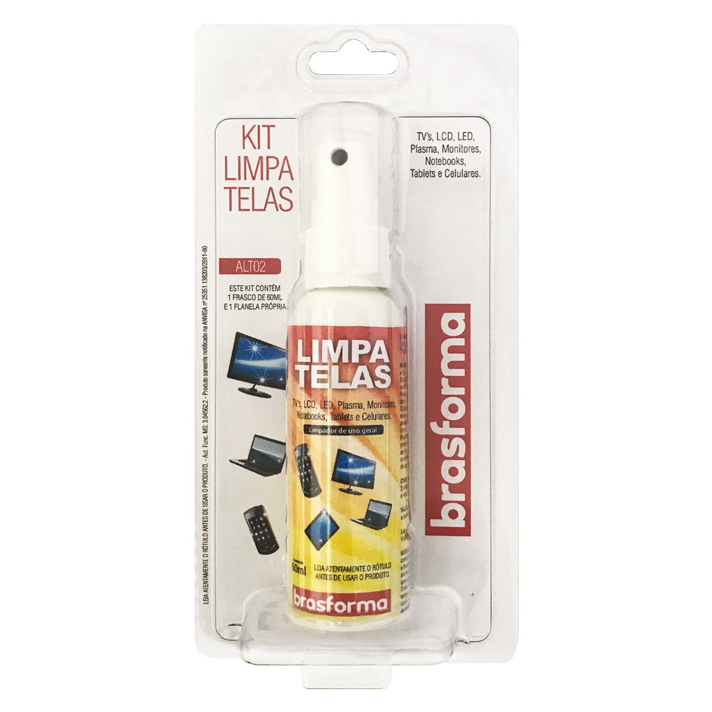 Imagem do produto KIT LIMPA TELAS ALT02 BRASFORMA