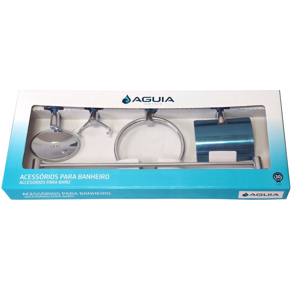 Imagem do produto KIT ACESSORIOS BANHEIRO MONACO 6600 AGUIA