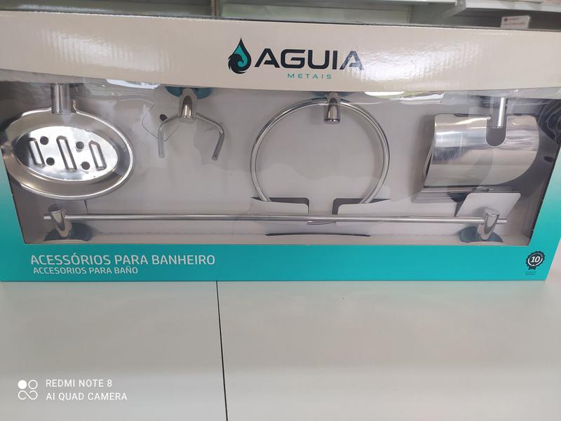 Imagem do produto KIT DE ACESSORIOS BANHEIRO CR STILLUS 6600 AGUIA