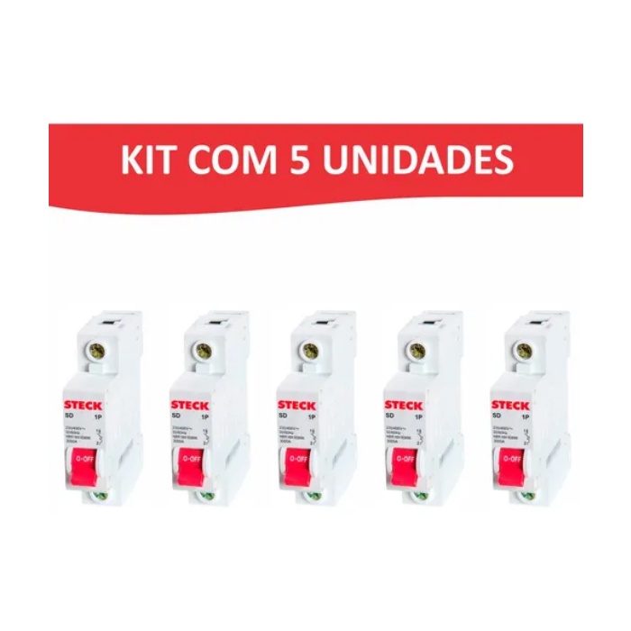 Imagem do produto DISJUNTOR MONOFASICO DIN BR 25A STECK