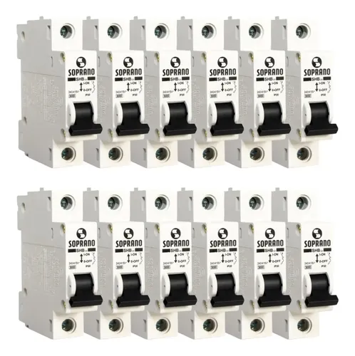 Imagem do produto DISJUNTOR MONOFASICO DIN BR 40A SOPRANO