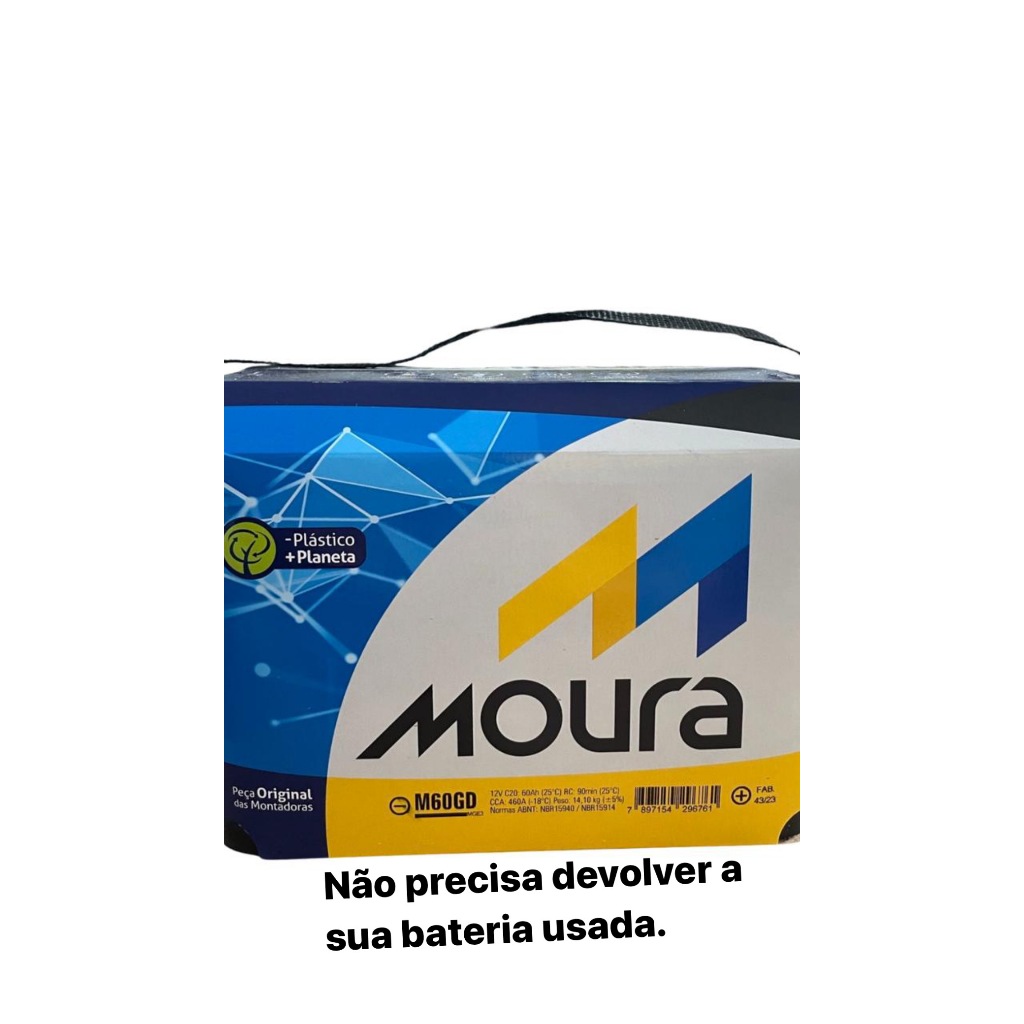Imagem do produto BATERIA MOURA 60AH MGE3
