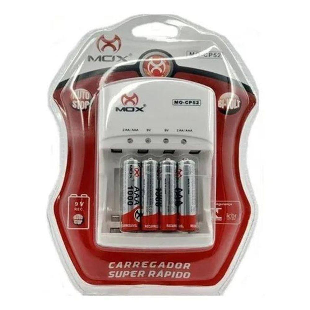 Imagem do produto CARREGADOR DE PILHA MO-CP50 MOX