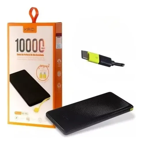 Imagem do produto CARREGADOR PORTALTIL 10000MAH KD 951 KAIDI