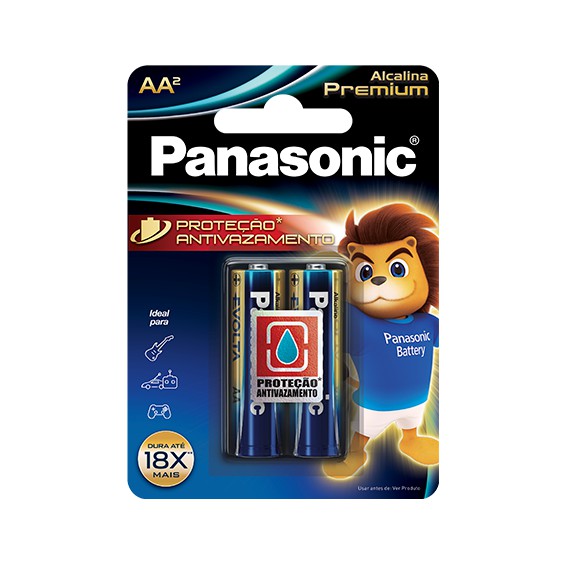 Imagem do produto PILHA ALCALINA PLATINUM AA C/06 UND PANASONIC