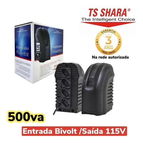 Imagem do produto (PPB) ESTABILIZADOR TS SHARA 500VA BIVOLT 9016