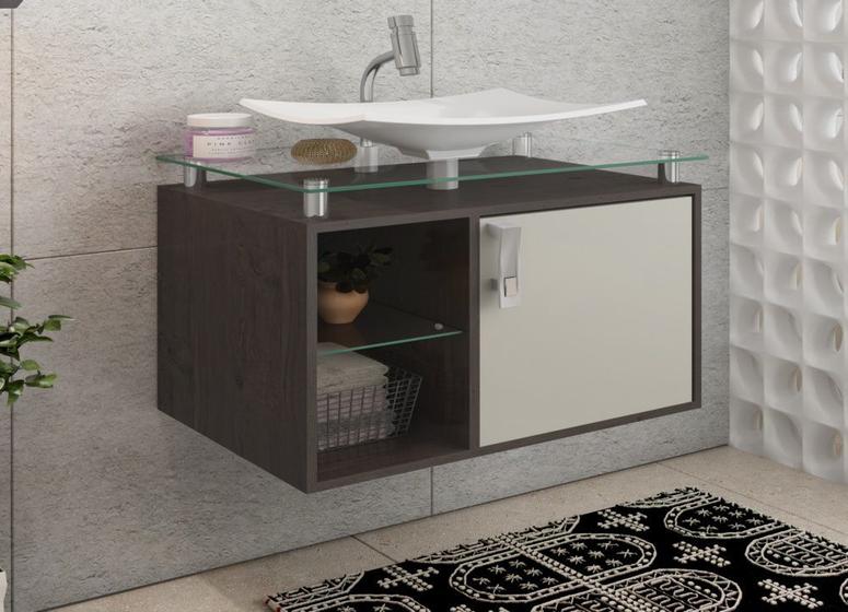 Imagem do produto ARMARIO SEVILHA 60X52 BCO/PRETO MGM