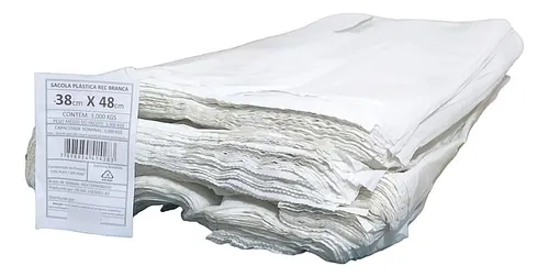 Imagem do produto 0SACOLA IMPRESSO (A) F/V BRANCA PEAD 38 X 48 X 30 REDE FACIL