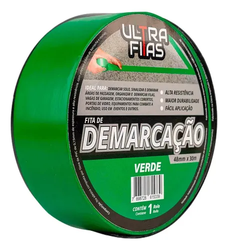 Imagem do produto FITA DEMARCACAO VERDE 48MMX30M