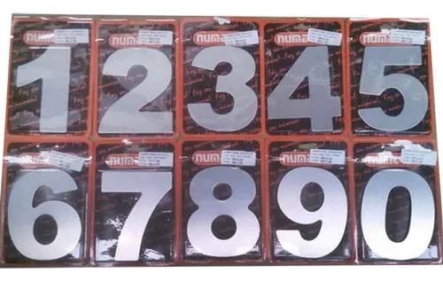 Imagem do produto NUMERO RESID 130MM BRANCO 00 METAL MIDA