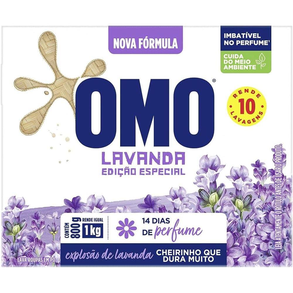 Imagem do produto SABAO EM PO CX 500G LAVANDA OMO