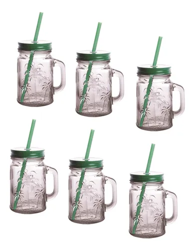 Imagem do produto CANECA PLT COLOR C TP E CANUDO 450ML UB0