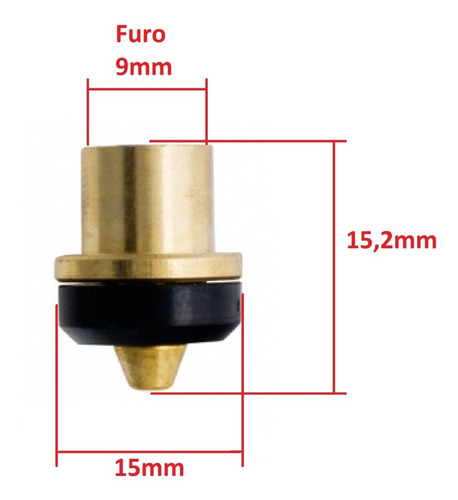 Imagem do produto CARRAPETA VEDANTE NITRILICA ABAULADO 15,0MM BLUKIT 060606-45