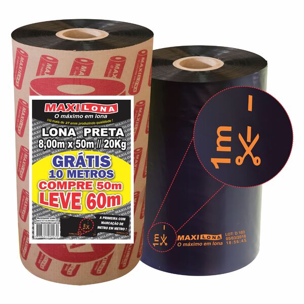 Imagem do produto LONA PRETA 06X100 32KG 50 MC NORTENE