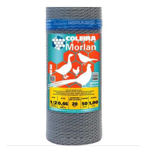 Imagem do produto TELA HEX.VIVEIRO 1/2X24X1,00MX50M MORLAN