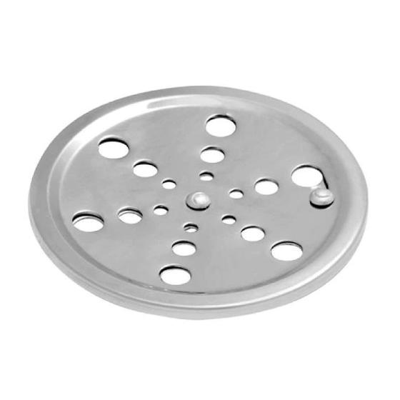 Imagem do produto GRELHA ABRE FECHA INOX REDONDA 100MM - OVERTIME