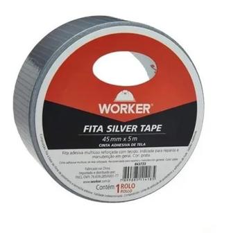 Imagem do produto FITA SILVER TAPE MULTIUSO 45MMX5M WORKER