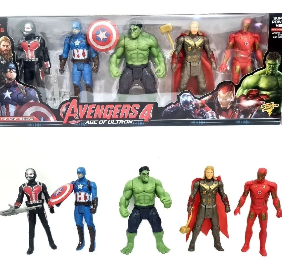 Imagem do produto JOGO BONECOS HEROIS 5PCS 15CM FB01311