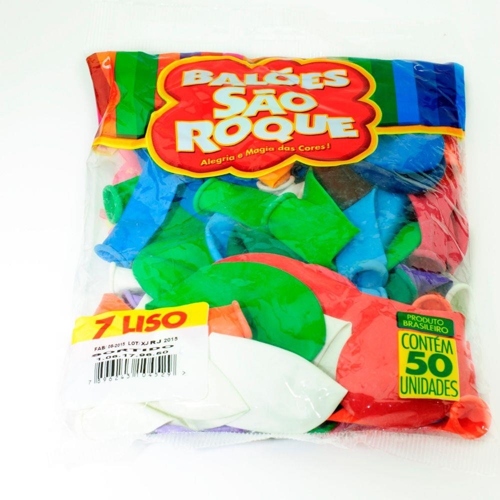 Imagem do produto BALAO IMP N 7 AZ TURQUEZA C/50 SAO ROQUE