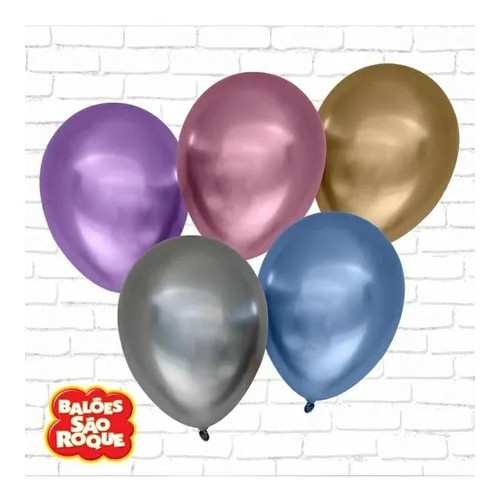 Imagem do produto BALAO METALLIC N 11 PRATA C/25 SAO ROQUE