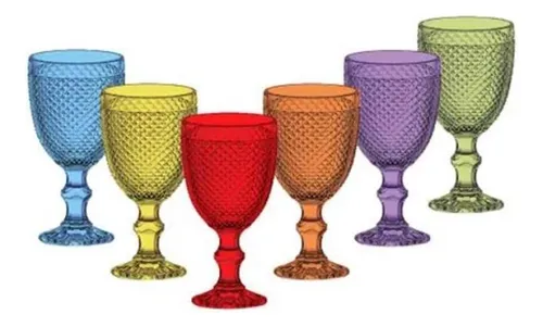 Imagem do produto JOGO TACAS BICO DE JACA COLOR 6PCS 350