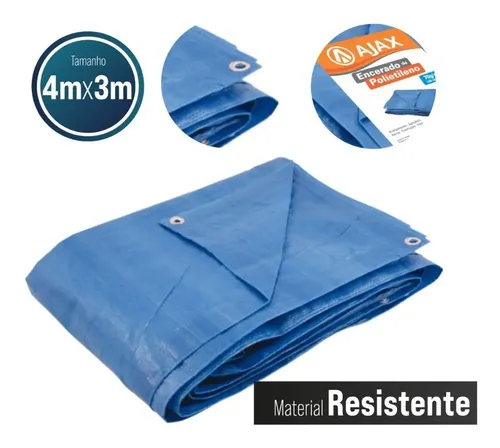Imagem do produto LONA POLIETILENO 4X3M AZUL 70G