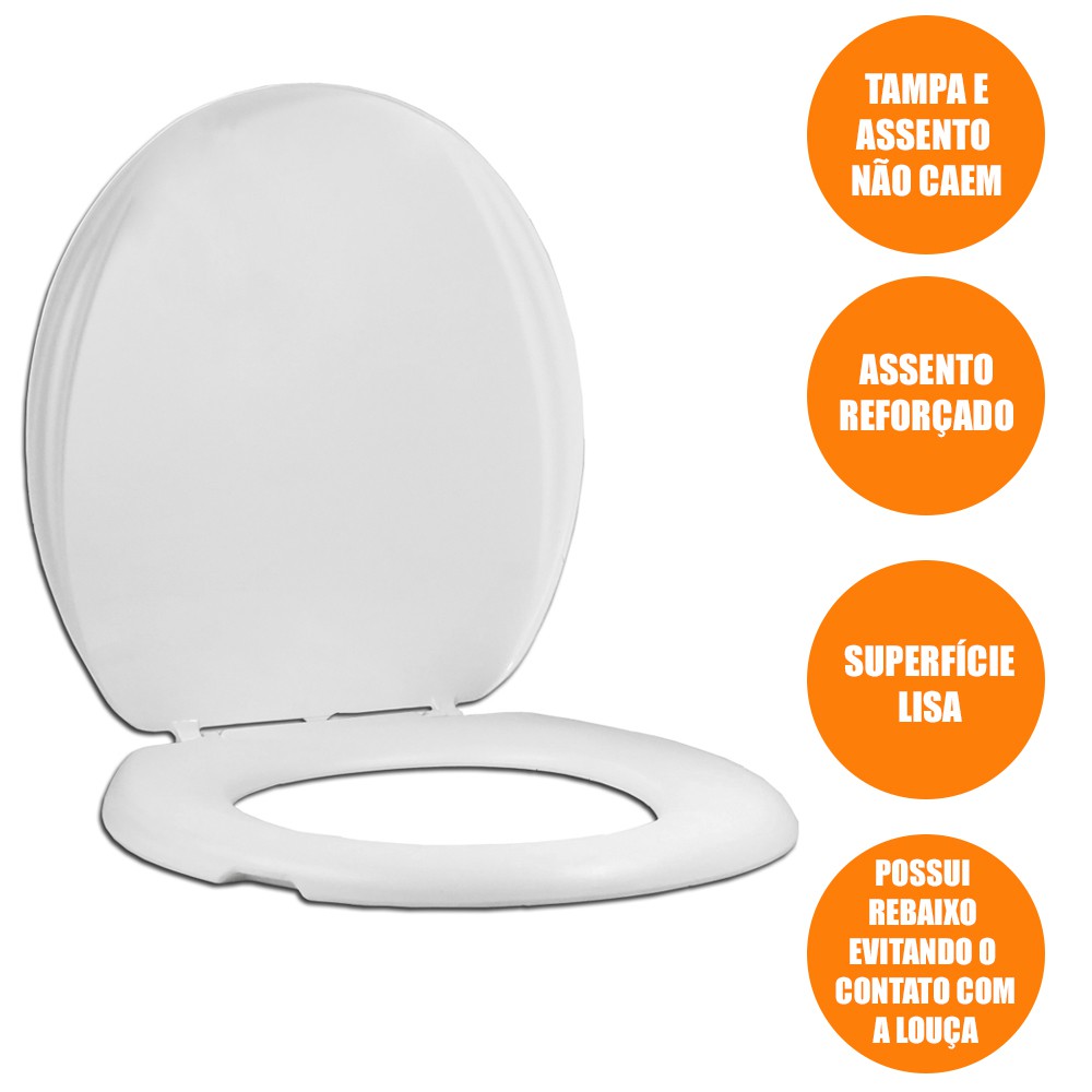 Imagem do produto ASSENTO OVAL LINEA LIGHT PR MEBUKI