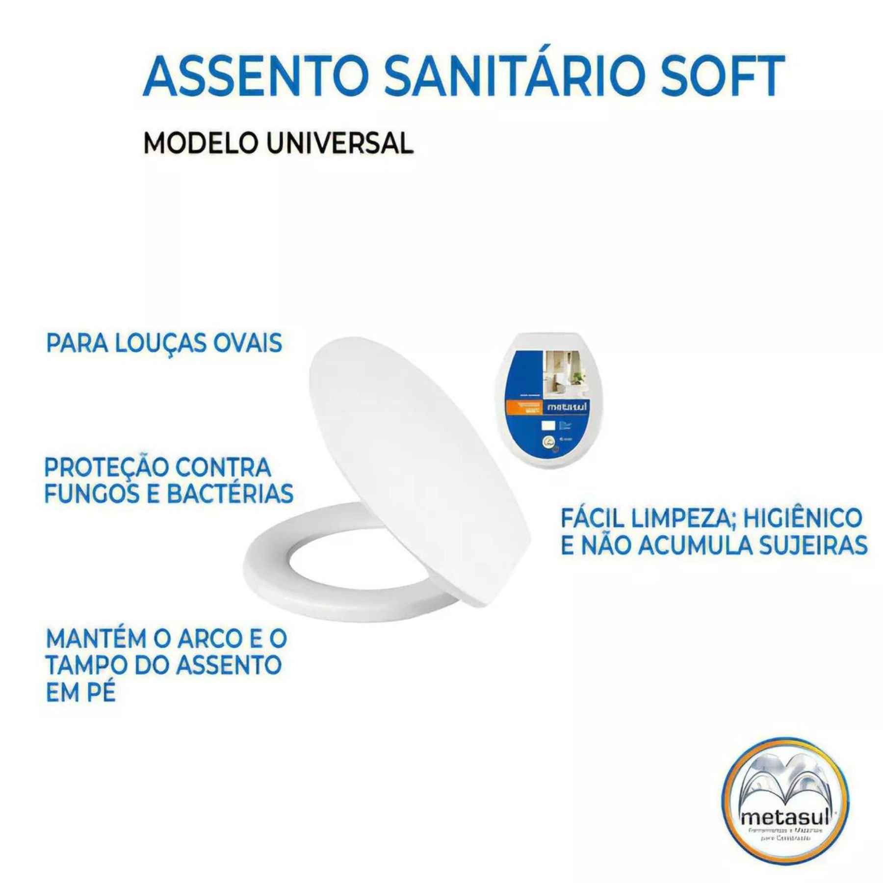 Imagem do produto ASSENTO PLAST BCO METASUL