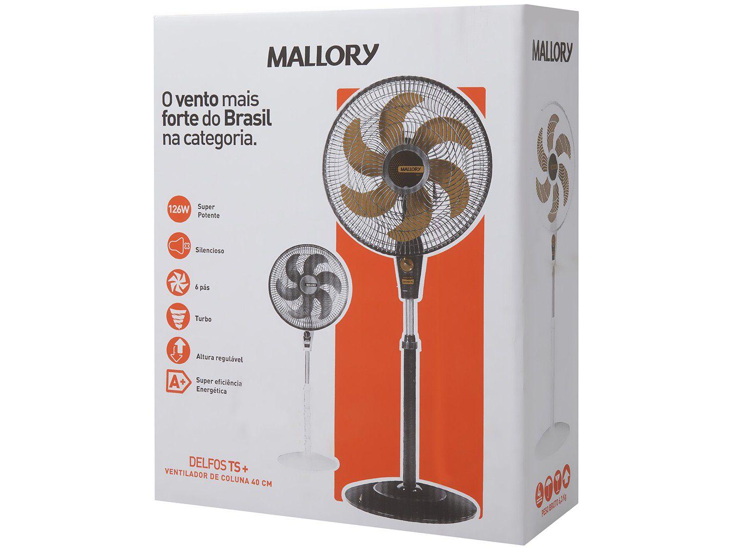 Imagem do produto VENT 40CM COL TURBO SILENCE DELFOS TS BRA-GF MALLORY