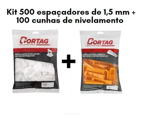 Imagem do produto ESPACADOR P/ PORCEL 1,5MM LARGO C/100 CORTAG