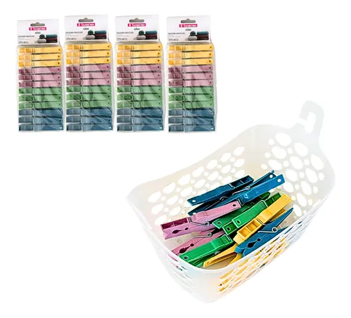 Imagem do produto JOGO PRENDEDORES ROUPA PLT COLOR 10PCS