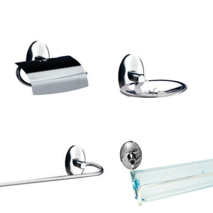 Imagem do produto KIT P/ BANHEIRO METAL CR C/6PC STEEL