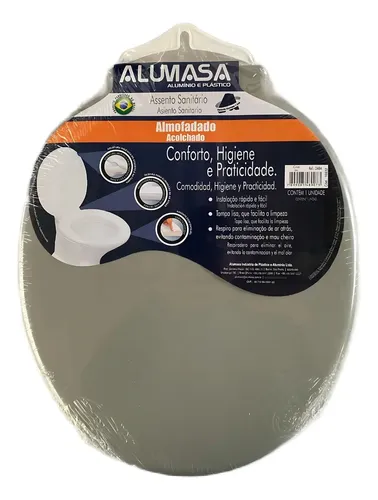 Imagem do produto ASSENTO OVAL ALMOF SLIM CINZA REDE FACIL