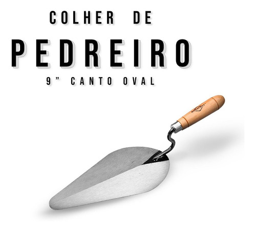 Imagem do produto COLHER P/PEDREIRO CANT/OVAL 7" BRASFORT
