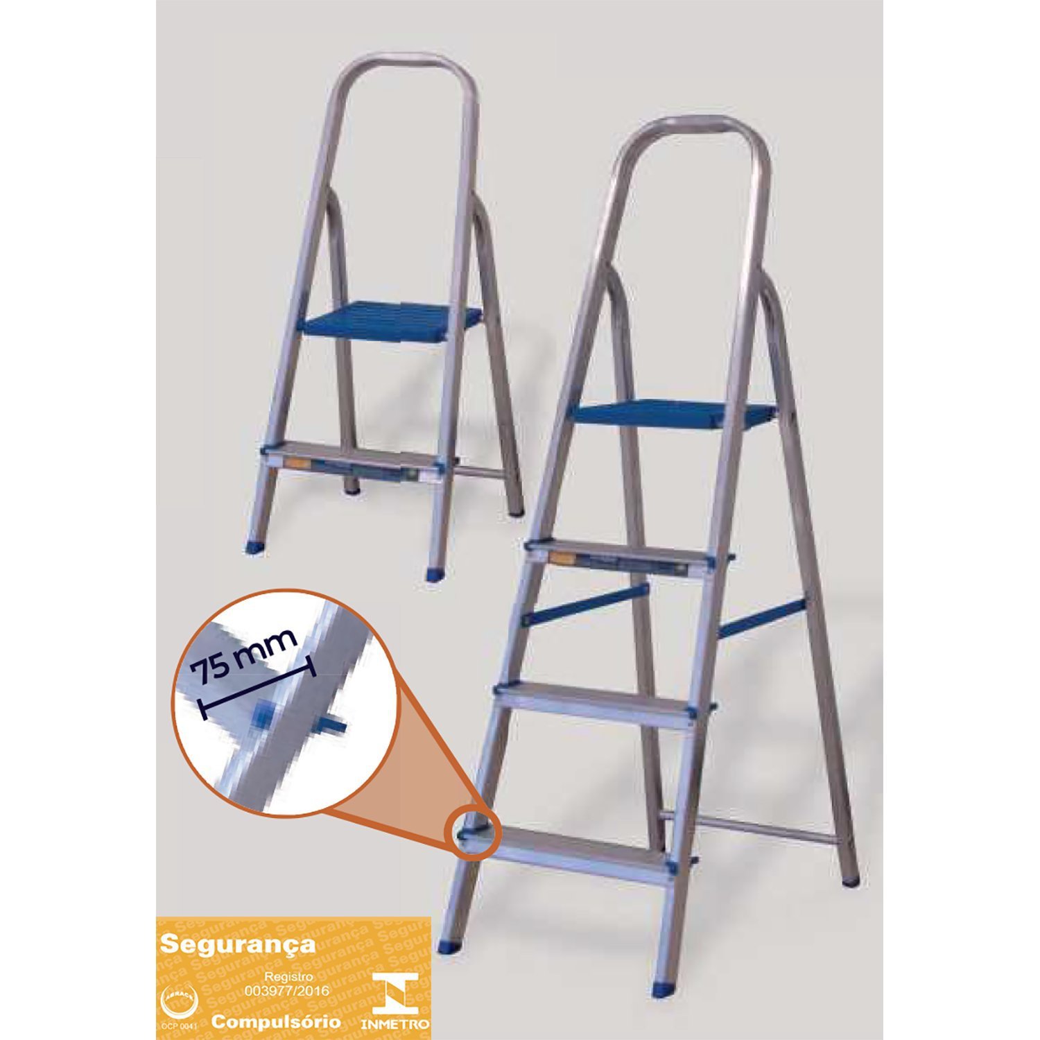 Imagem do produto ESCADA 07 DEGRAUS ALUMINIO ALUMASA