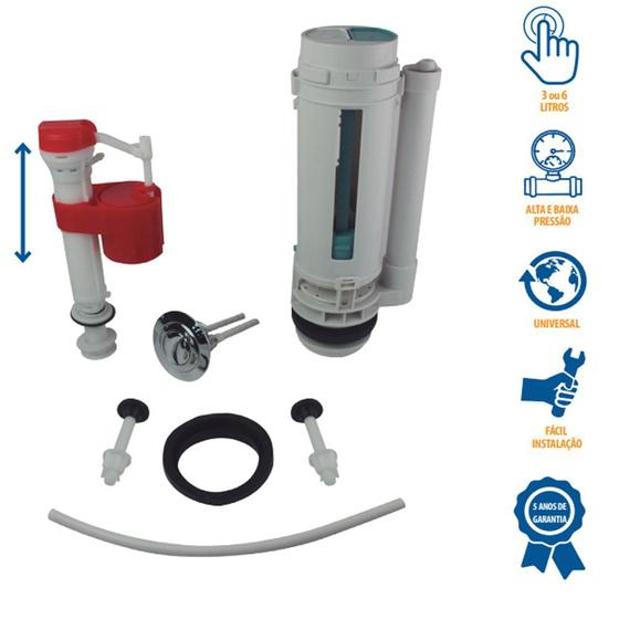 Imagem do produto KIT COMPLETO CX ACOPLADA ACION. 6L EGAPLAST