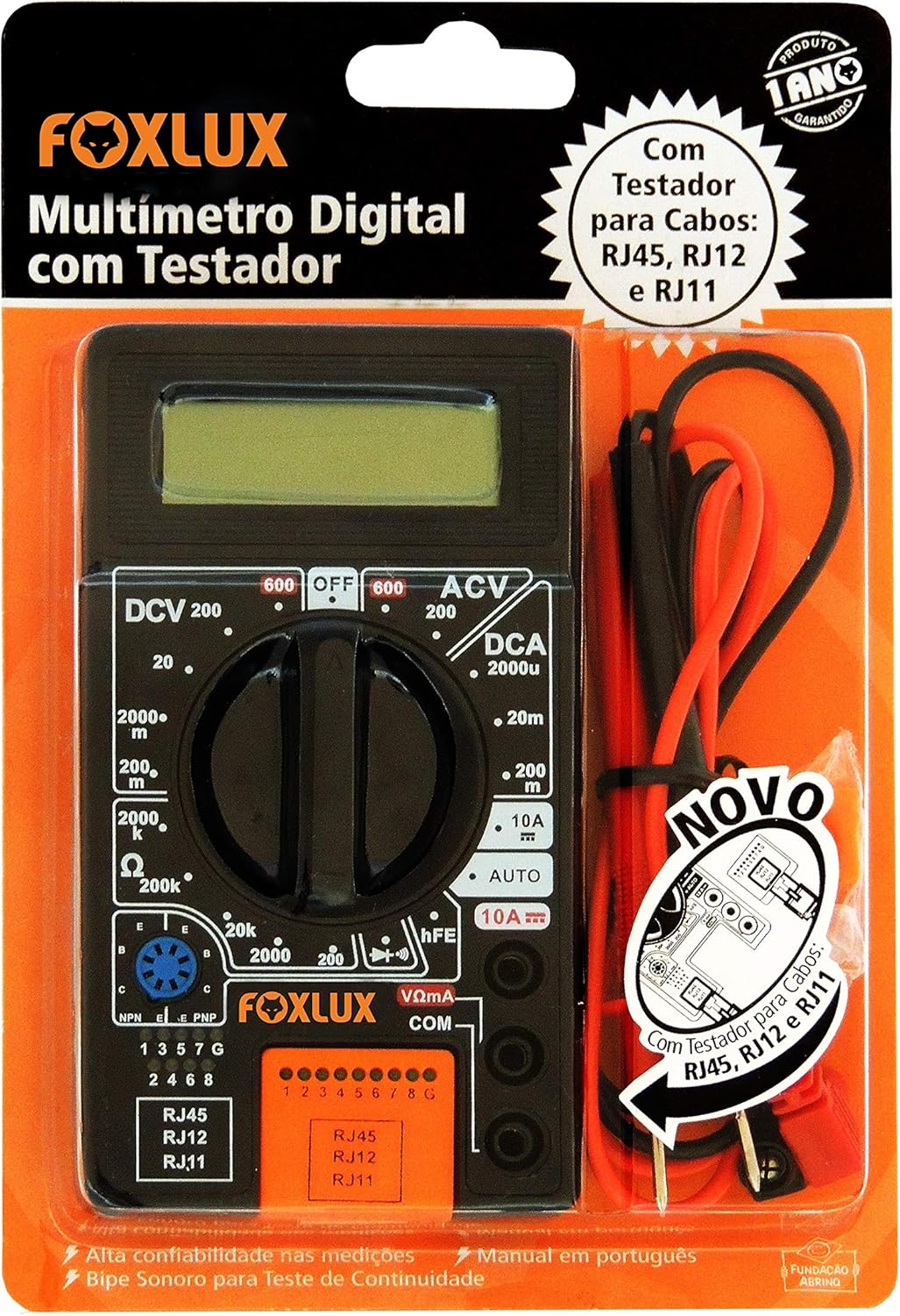 Imagem do produto MULTIMETRO DIGITAL C/ TESTADOR