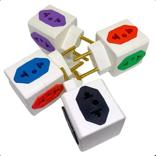 Imagem do produto PINO ADAPT CUBO COLOR 2P+T 10A DIMAS