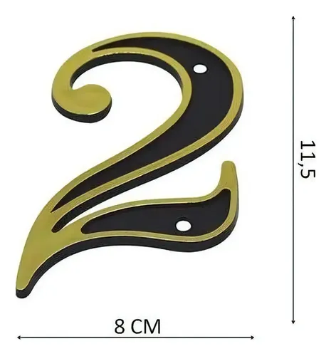 Imagem do produto NUMERO COLONIAL 02 OURO