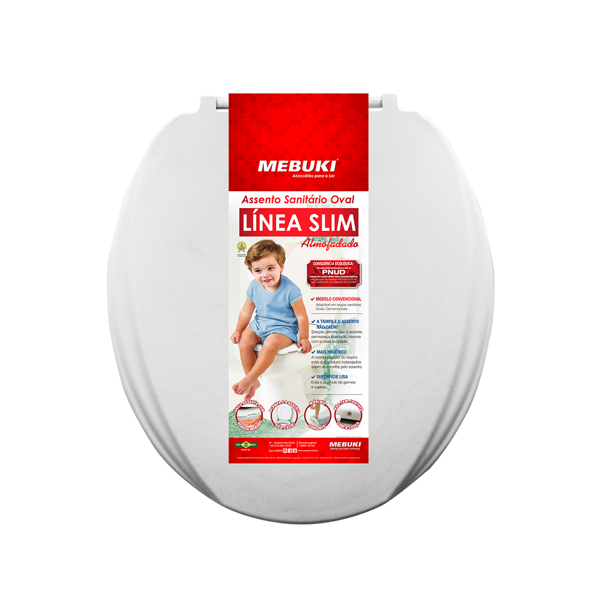 Imagem do produto ASSENTO OVAL ALMOF. SLIM CZ MEBUKI