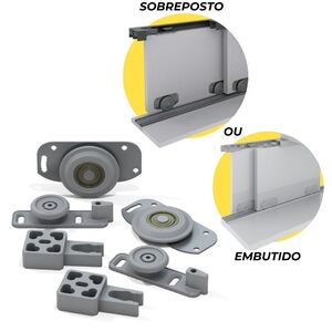 Imagem do produto KIT PORTA 1F BASE RO64 4002 50KG