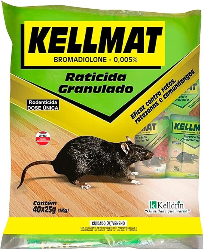 Imagem do produto RATICIDA GRANULADO 25G KELLMAT
