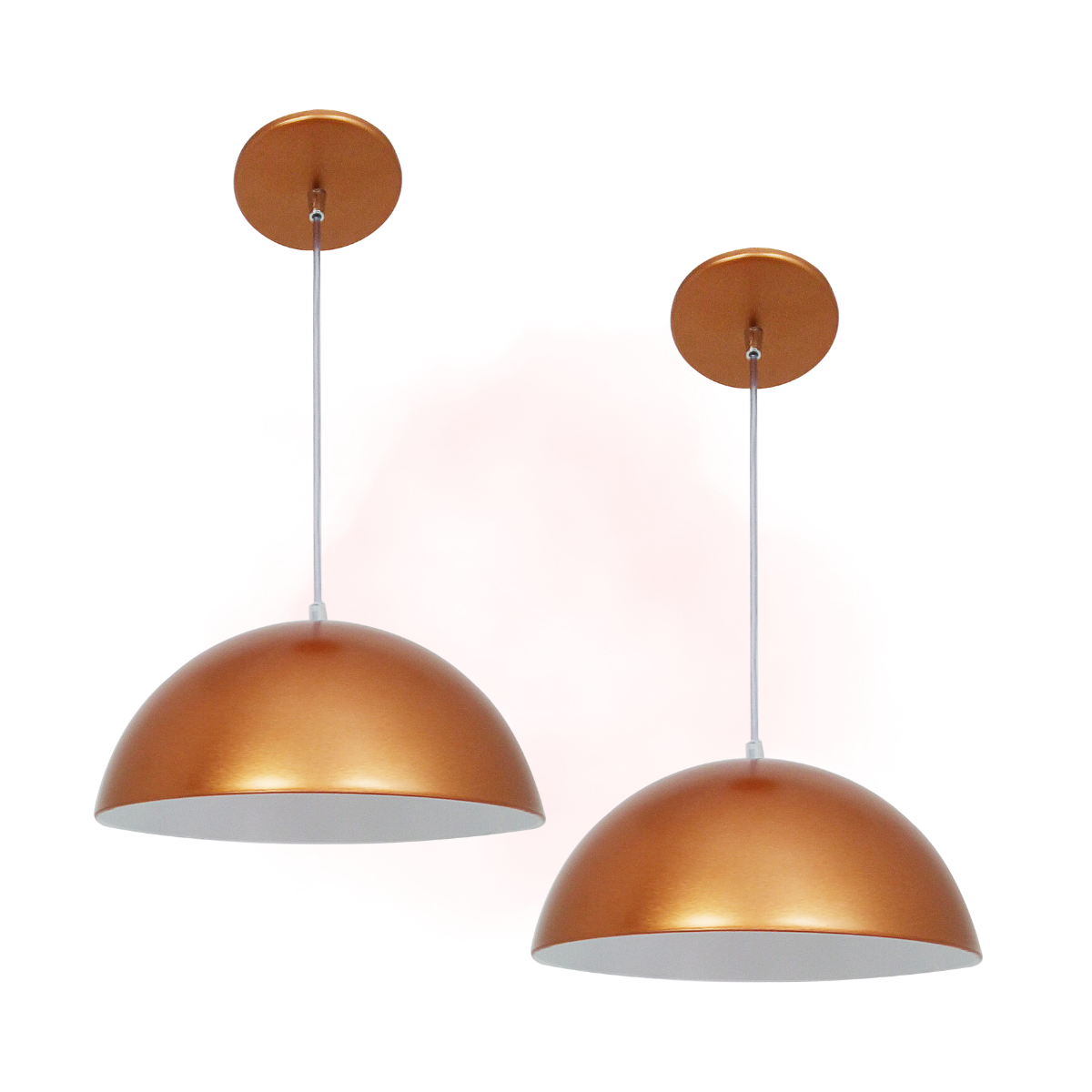 Imagem do produto LUMINARIA ESFER LUXO ROSA BB/BRONZE