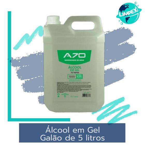 Imagem do produto ALCOOL GEL 70 REALITY 5L LIMPEM