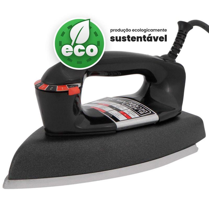 Imagem do produto FERRO SECO BLACK DECKER VFAECO5 PRETO/GRAFITE 220V