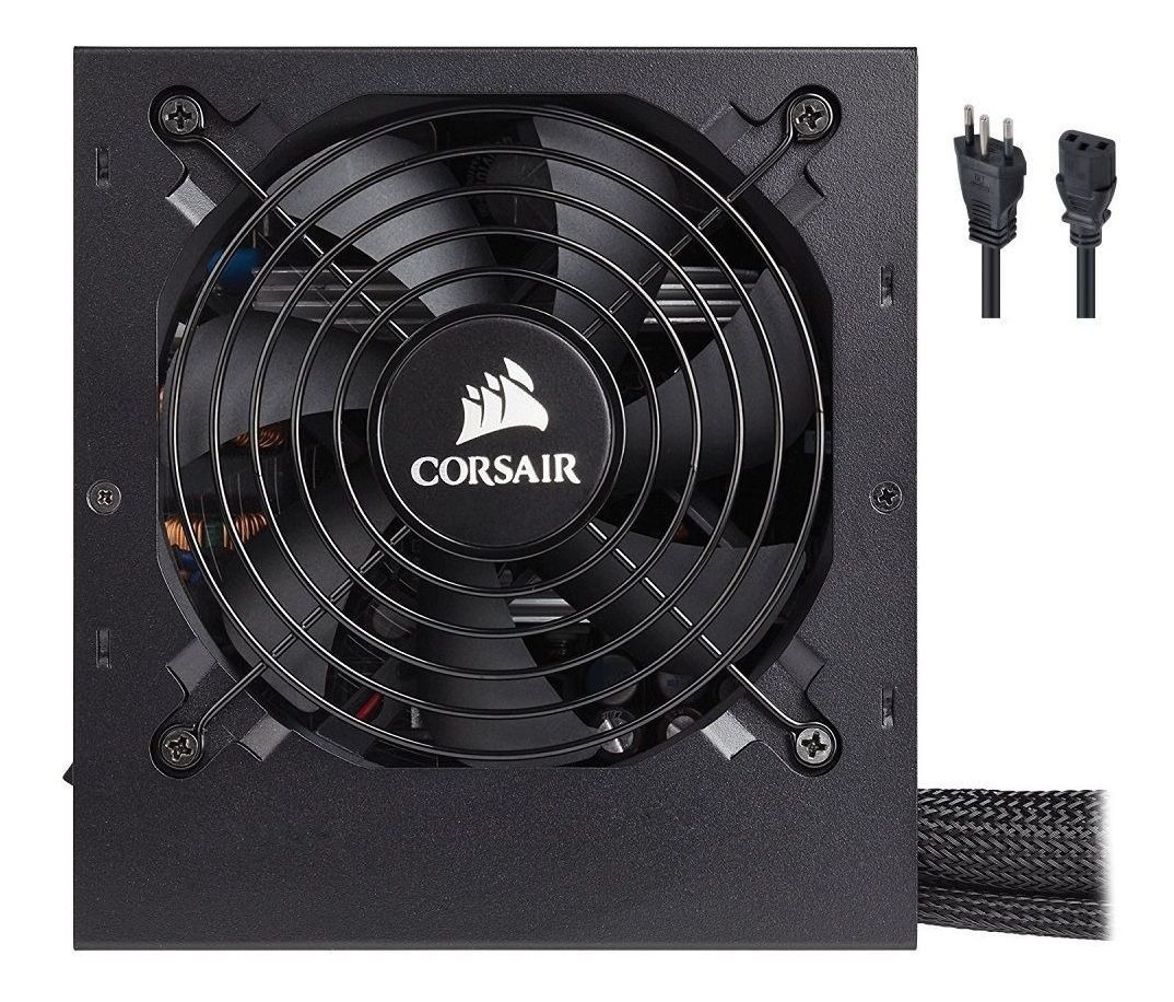 Imagem do produto FONTE ATX 550W REAL CORSAIR VS550 80 PLUS WHITE PFC CP-90201