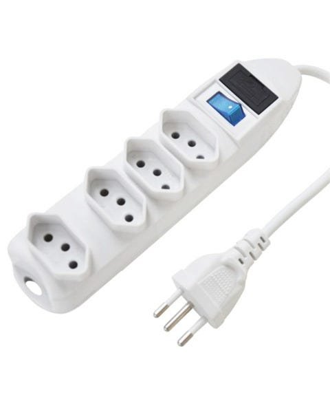 Imagem do produto PROTETOR DE LINHA 4 TOMADAS 1,5M BRANCO EXATRON