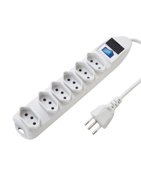 Imagem do produto PROTETOR DE LINHA 6 TOMADAS 1,5M BRANCO EXATRON