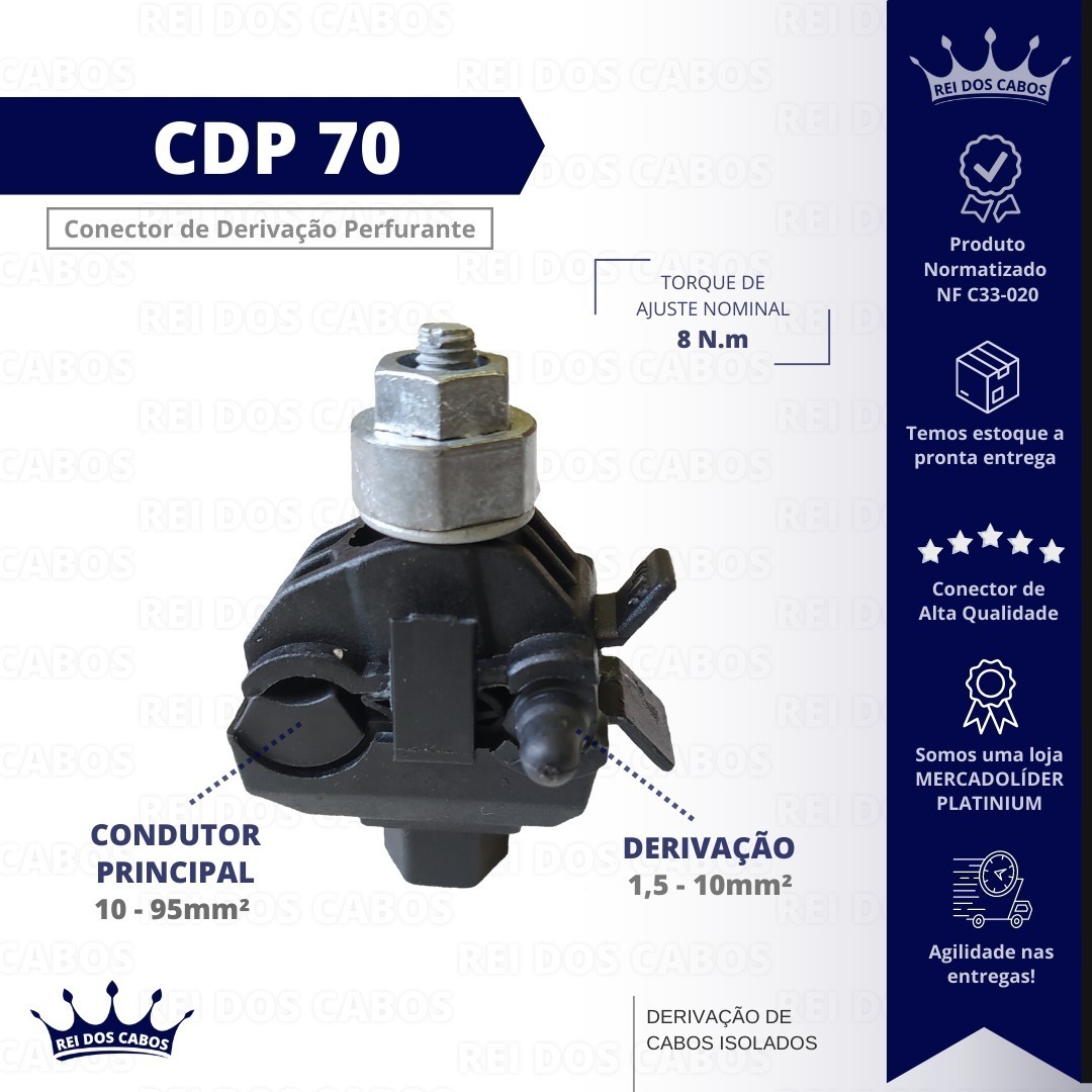 Imagem do produto CONECTOR DERIV. DE PERFURACA CDP-70 INTELLI